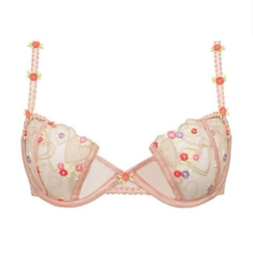 For Love & Lemons Maeve Floral Bra